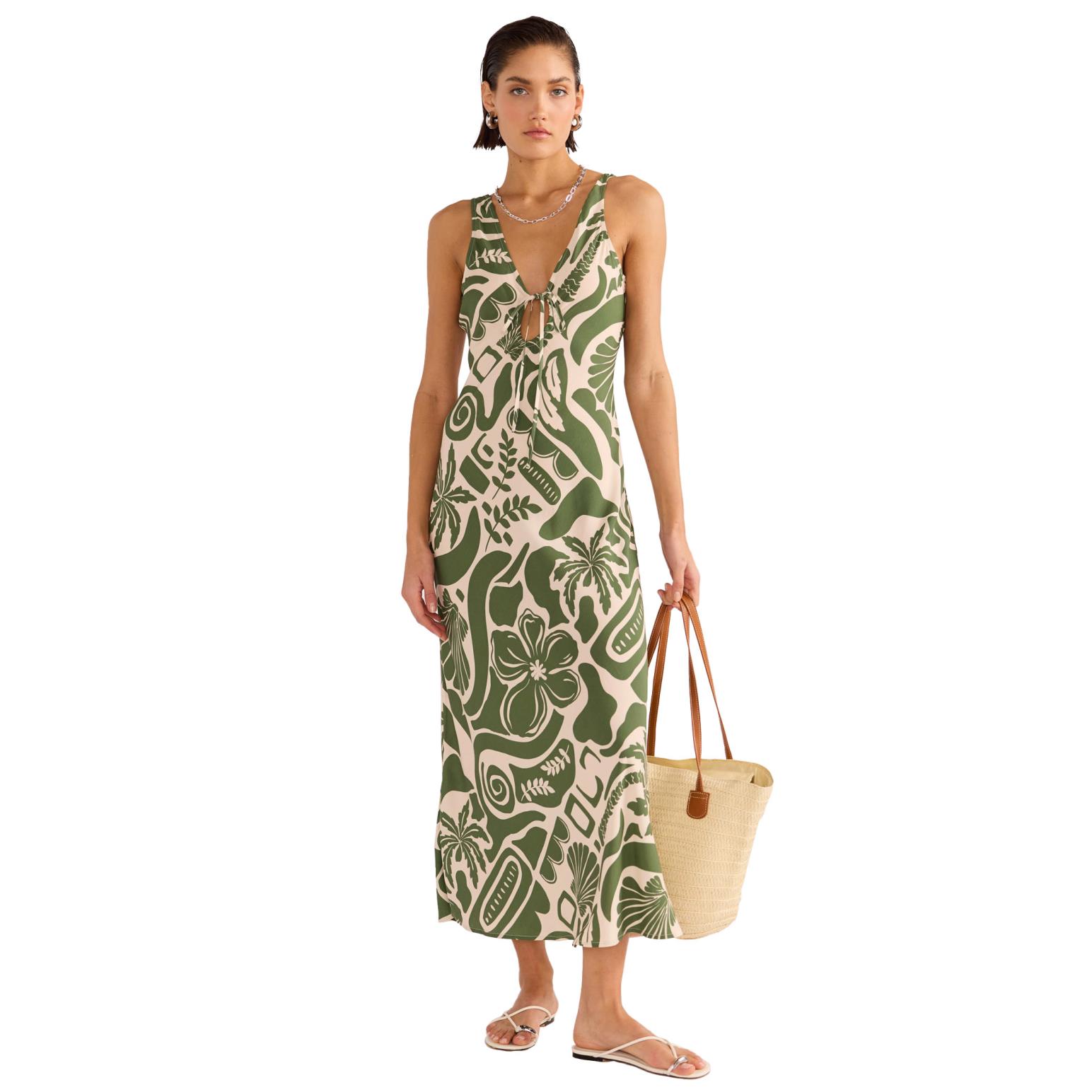 MINKPINK Amos Keyhole Midi Dress